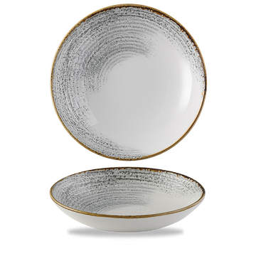 Homespun Accents Jasper Grey Coupe Bowl 24.8cm